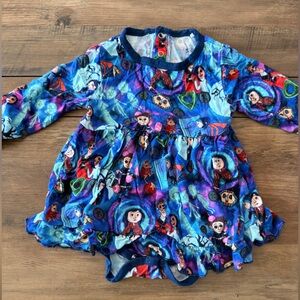 Vibrant Blue Kids Casual Dress